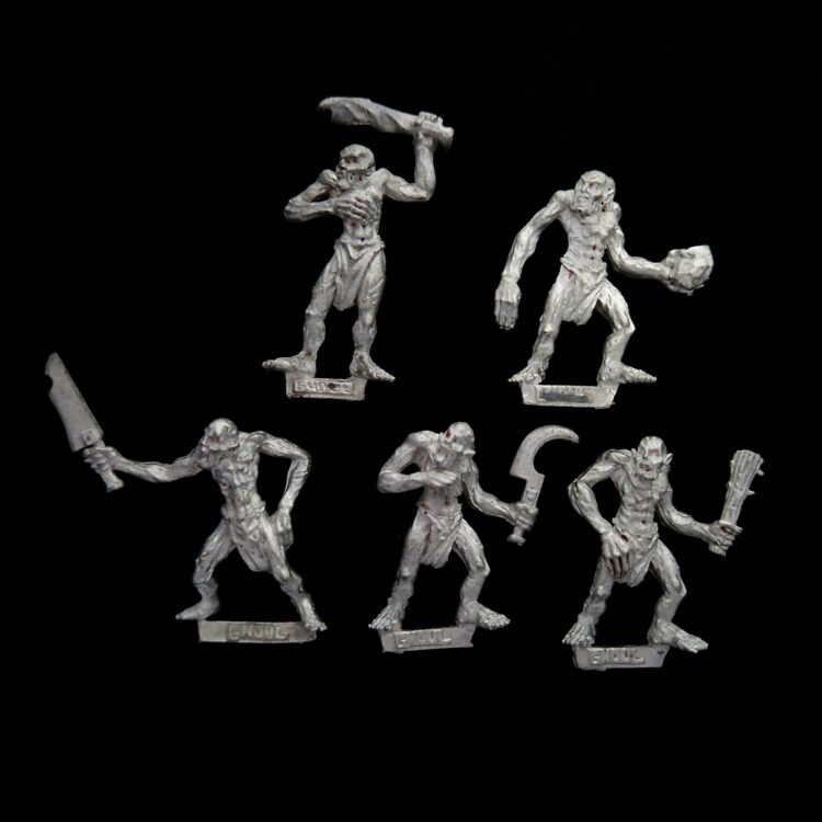A photo of Vampire Counts Ghouls Warhammer miniatures