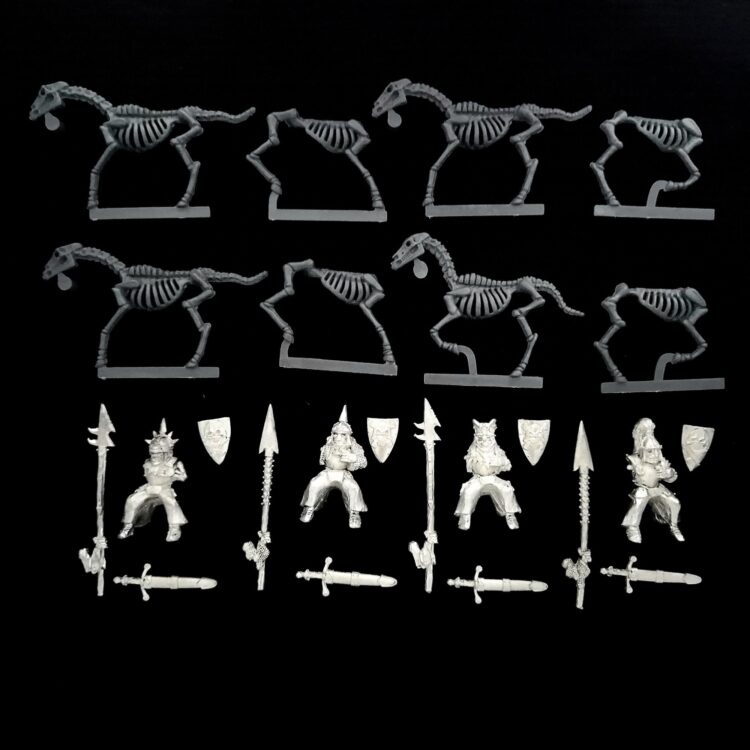 A photo of Undead Mounted Wights Warhammer miniatures