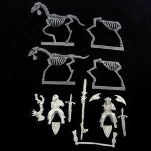 A photo of Undead Mounted Wights Command Warhammer miniatures