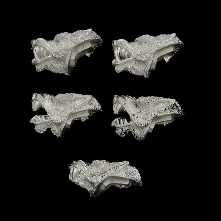 A photo of Vampire Counts Dire Wolves Warhammer miniatures