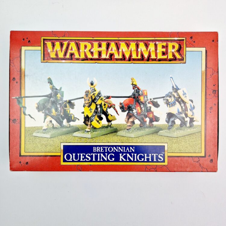 A photo of Bretonnia Questing Knights Warhammer miniatures