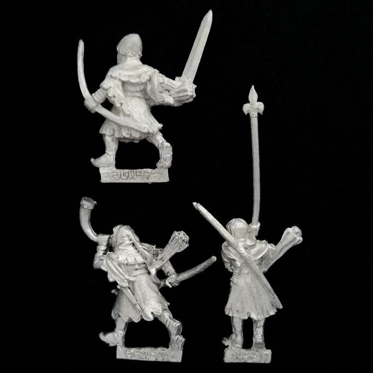 A photo of Bretonnia Squires with Bows Command Warhammer miniatures