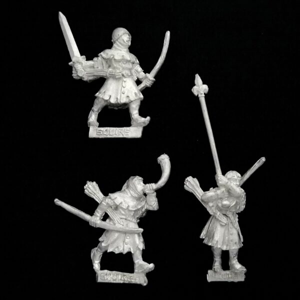 A photo of Bretonnia Squires with Bows Command Warhammer miniatures