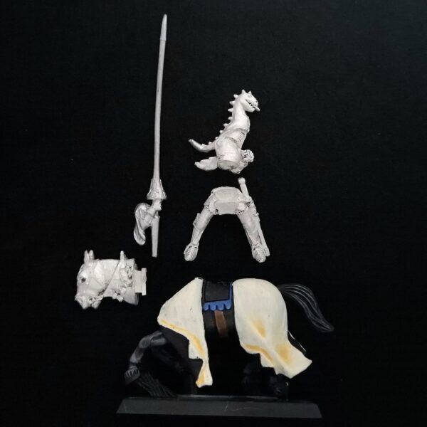 A photo of a Bretonnia Questing Knight Warhammer miniature