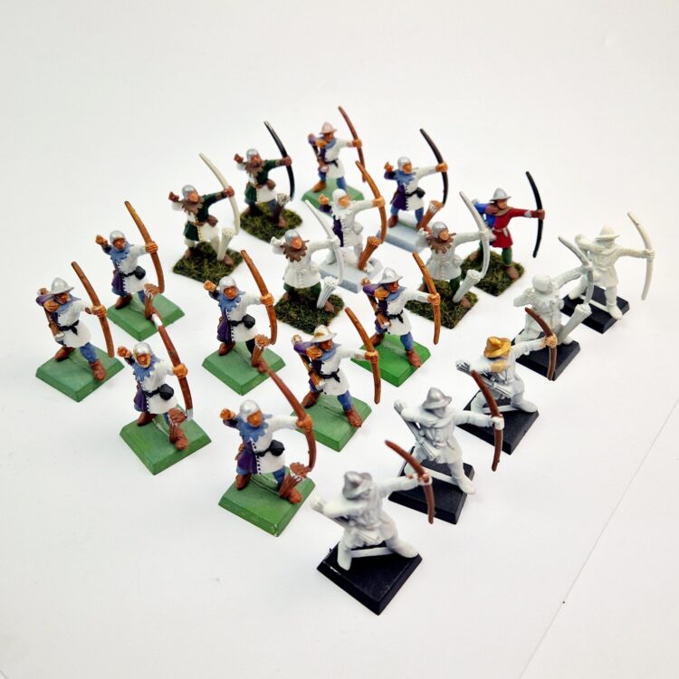 A photo of Bretonnia Archers Warhammer miniatures