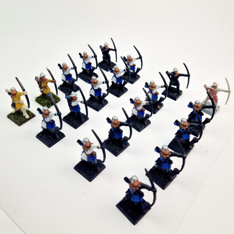 A photo of Bretonnia Archers Warhammer miniatures