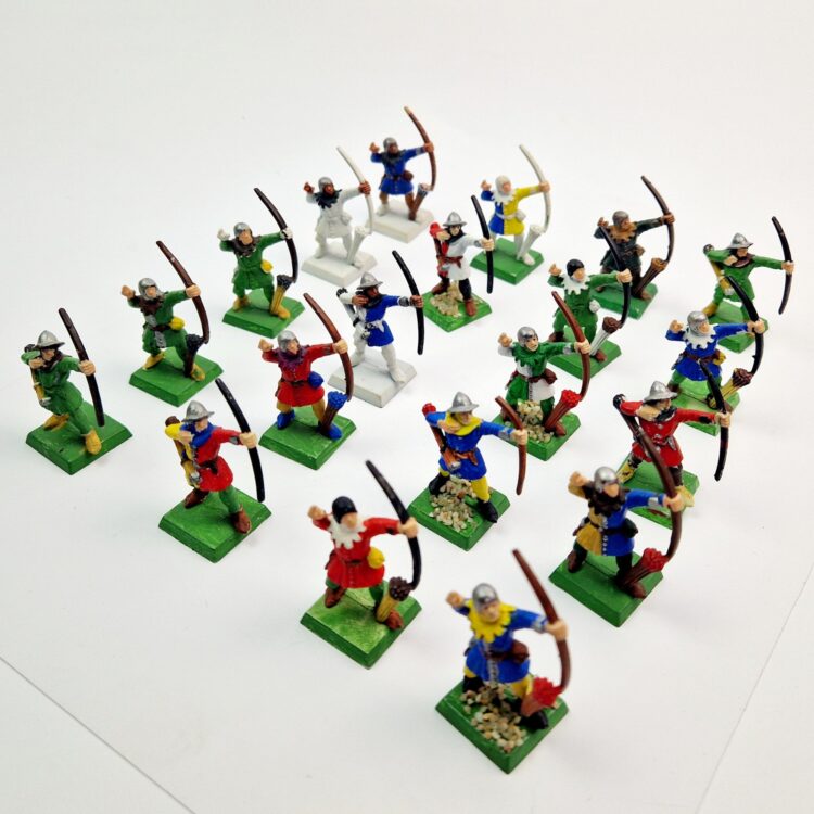 A photo of Bretonnia Archers Warhammer miniatures