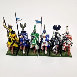 A photo of Bretonnia Knights of the Realm Warhammer miniatures