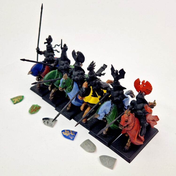 A photo of Bretonnia Knights of the Realm Warhammer miniatures