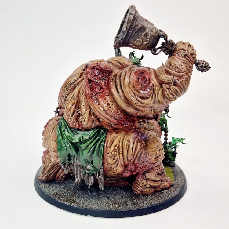 A photo of a Chaos Daemons Great Unclean One Warhammer miniature