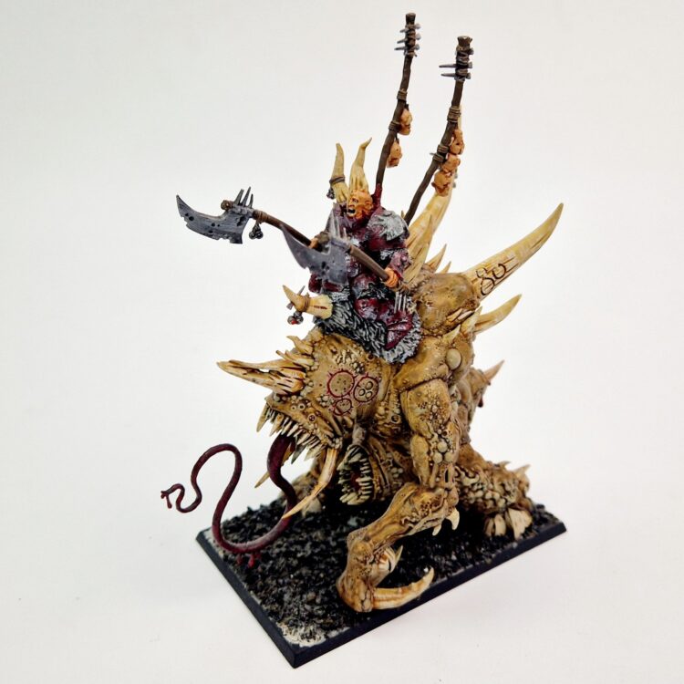 A photo of a Chaos Daemons Orghotts Daemonspew Warhammer miniature