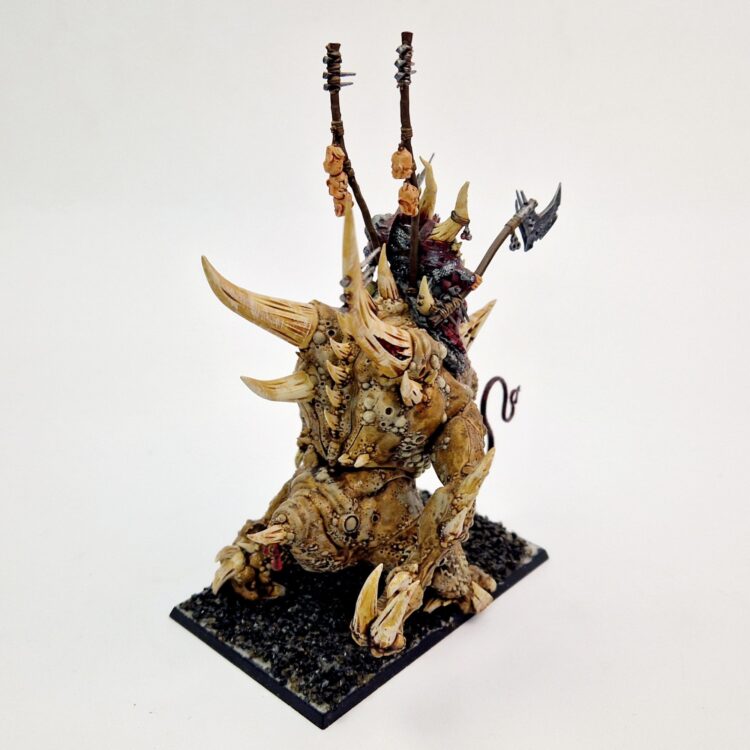 A photo of a Chaos Daemons Orghotts Daemonspew Warhammer miniature