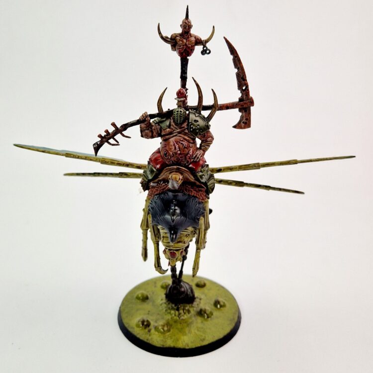 A photo of a Chaos Daemons Pusgoyle Blightlord Warhammer miniature