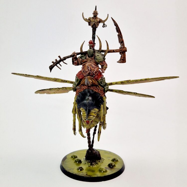 A photo of a Chaos Daemons Pusgoyle Blightlord Warhammer miniature