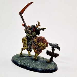A photo of a Chaos Daemons Lord of Nurgle Warhammer miniature