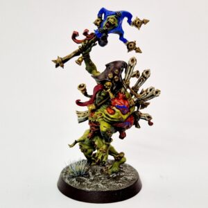 A photo of a Chaos Daemons Sloppity Bilepiper Warhammer miniature