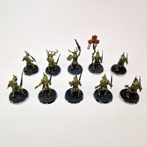 A photo of Chaos Daemons Plaguebearers Warhammer miniatures