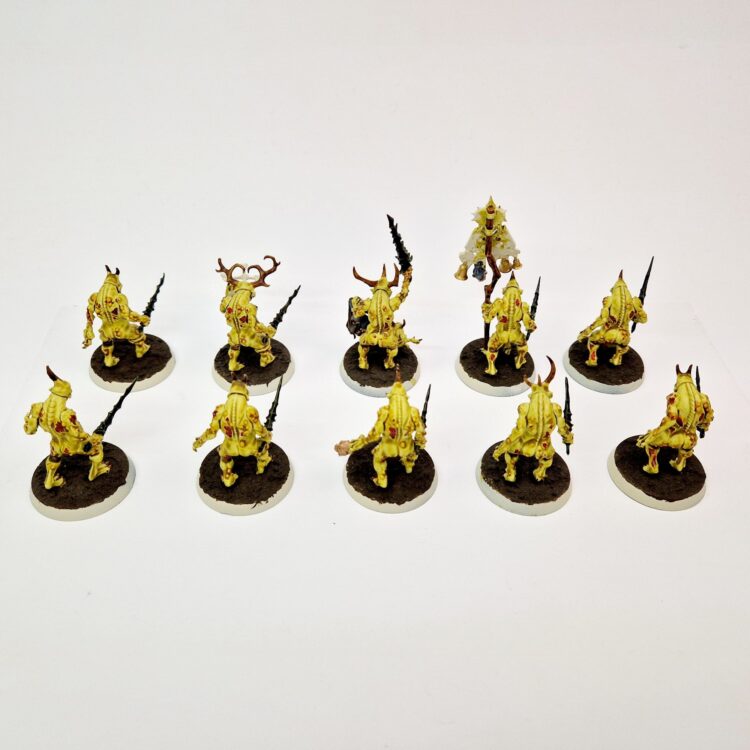 A photo of Chaos Daemons Plaguebearers Warhammer miniatures