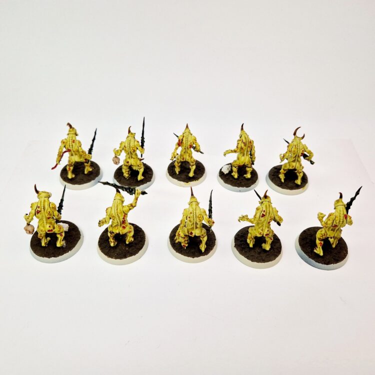 A photo of Chaos Daemons Plaguebearers Warhammer miniatures