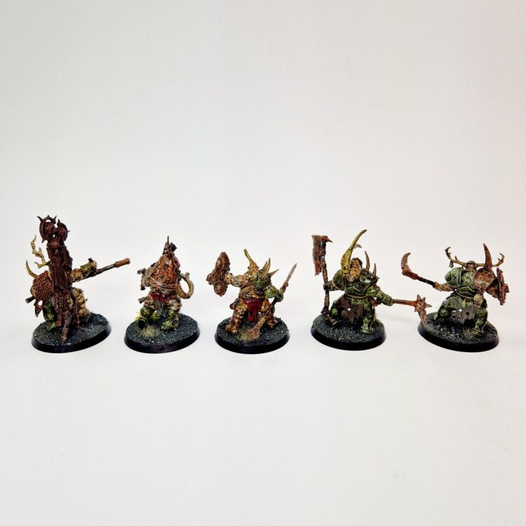 A photo of Chaos Daemons Putrid Blightkings Warhammer miniatures