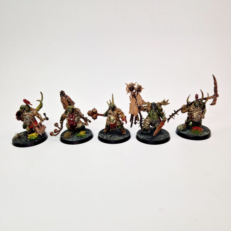 A photo of Chaos Daemons Putrid Blightkings Warhammer miniatures