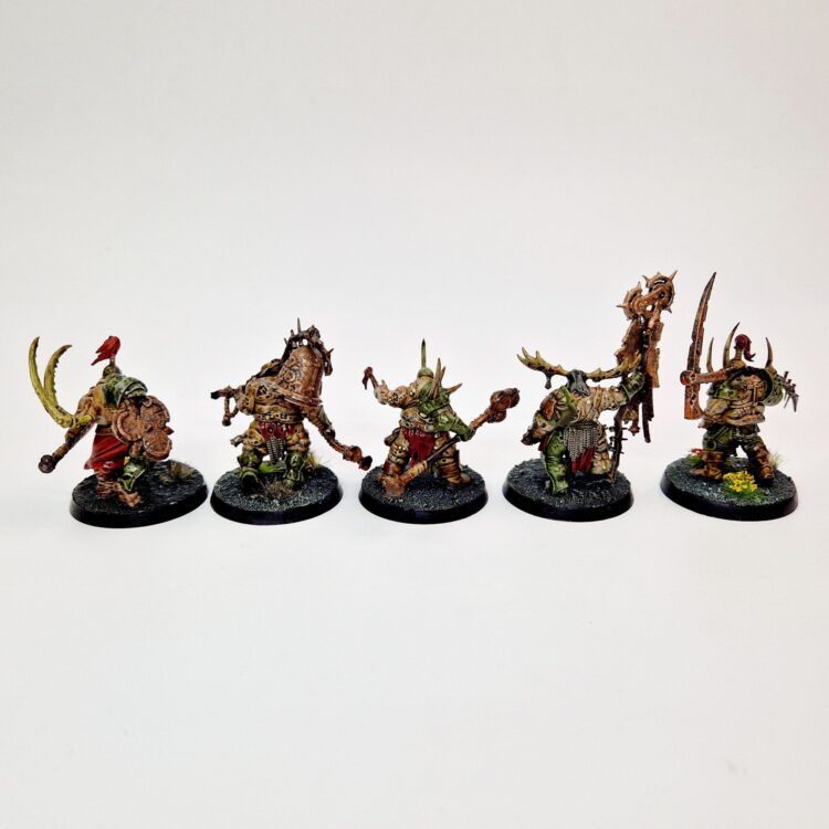 A photo of Chaos Daemons Putrid Blightkings Warhammer miniatures