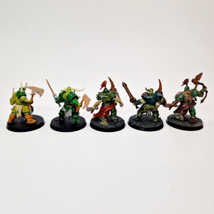 A photo of Chaos Daemons Putrid Blightkings Warhammer miniatures