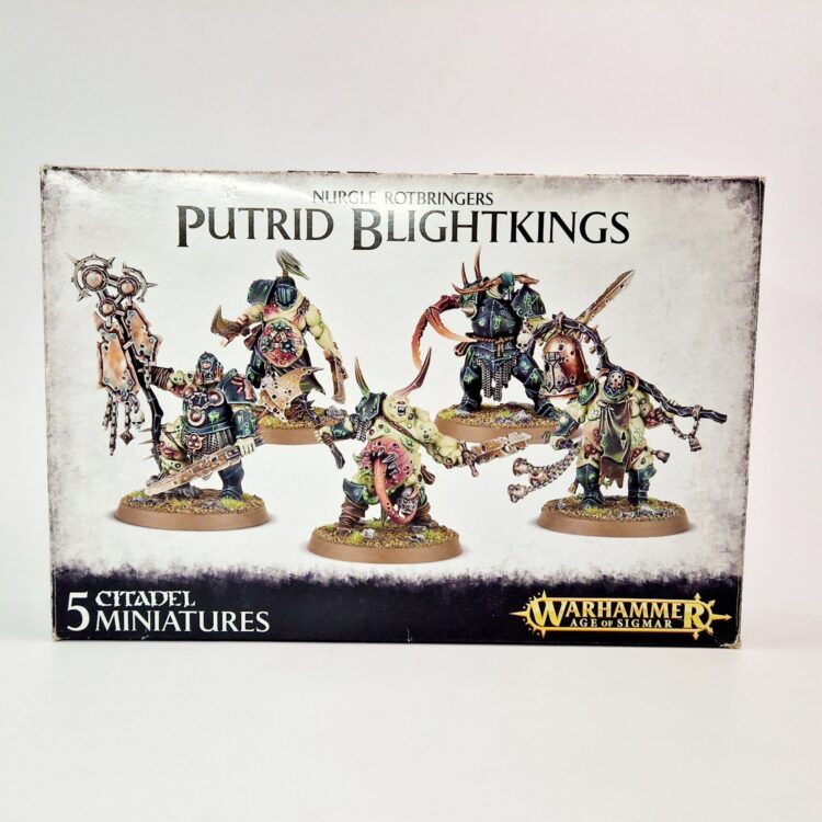 A photo of Chaos Daemons Putrid Blightkings Warhammer miniatures