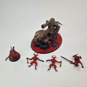 A photo of a Chaos Daemons Skull Cannon Warhammer miniature
