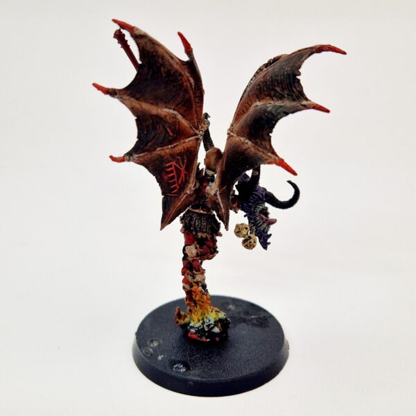 A photo of a Chaos Warriors Valkia the Bloody Warhammer miniature