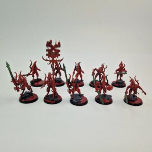 A photo of Chaos Daemons Bloodletters of Khorne Warhammer miniatures