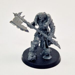 A photo of a Chaos Blades of Khorne Slaughterpriest Warhammer miniature