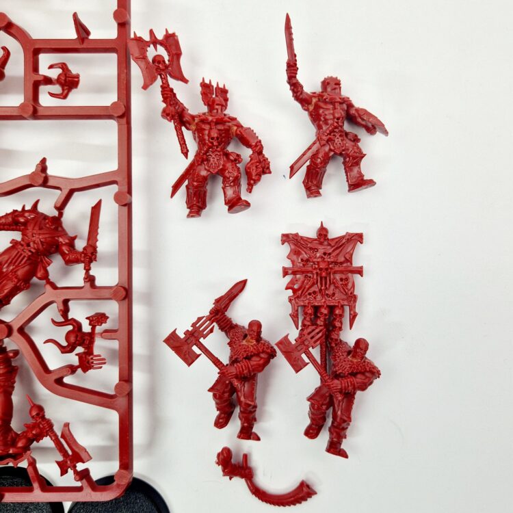 A photo of Chaos Blades of Khorne Bloodreavers Warhammer miniatures