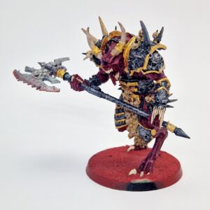 A photo of a Chaos Daemons Daemon Prince Warhammer miniature