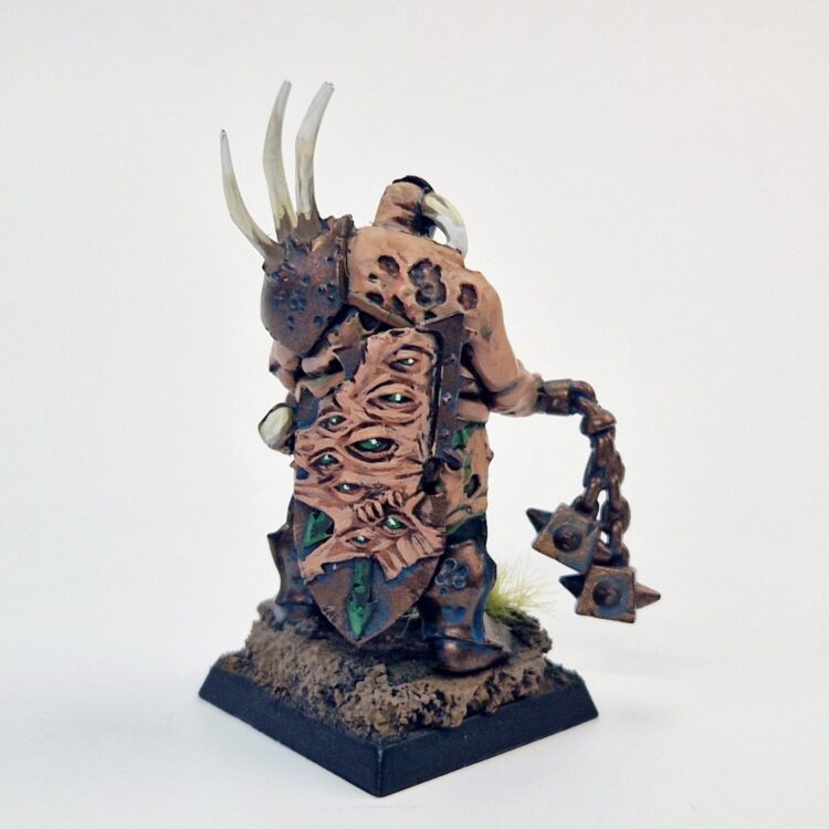 A photo of a Chaos Daemons Lord of Plagues Warhammer miniature