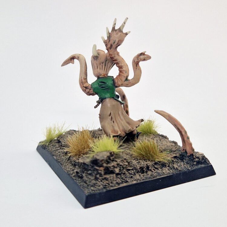 A photo of a Chaos Beastmen Spawn Warhammer miniature