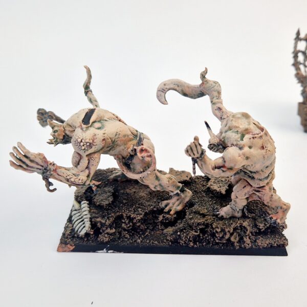 A photo of a Chaos Warriors Warshrine Warhammer miniature