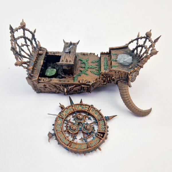 A photo of a Chaos Warriors Warshrine Warhammer miniature