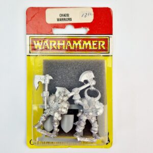 A photo of Warriors of Chaos Warhammer miniatures