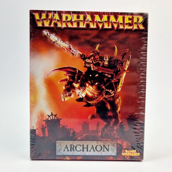 A photo of a Warriors of Chaos Archaon Lord of the End Times Warhammer miniature