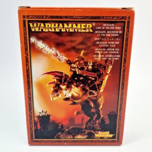 A photo of a Warriors of Chaos Archaon Lord of the End Times Warhammer miniature