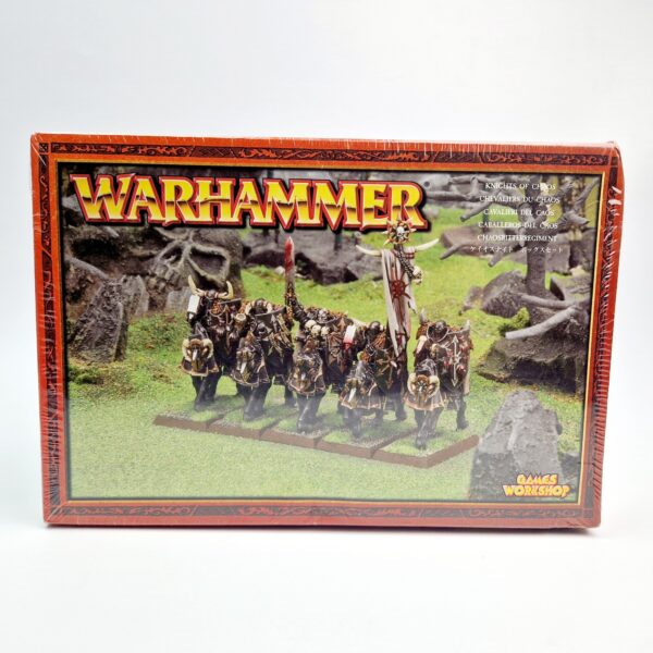 A photo of Warriors of Chaos Knights Warhammer miniatures