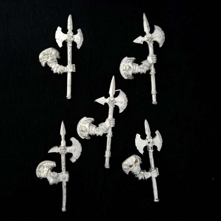 A photo of Warhammer Chaos Warriors Regiment Halberds Bits