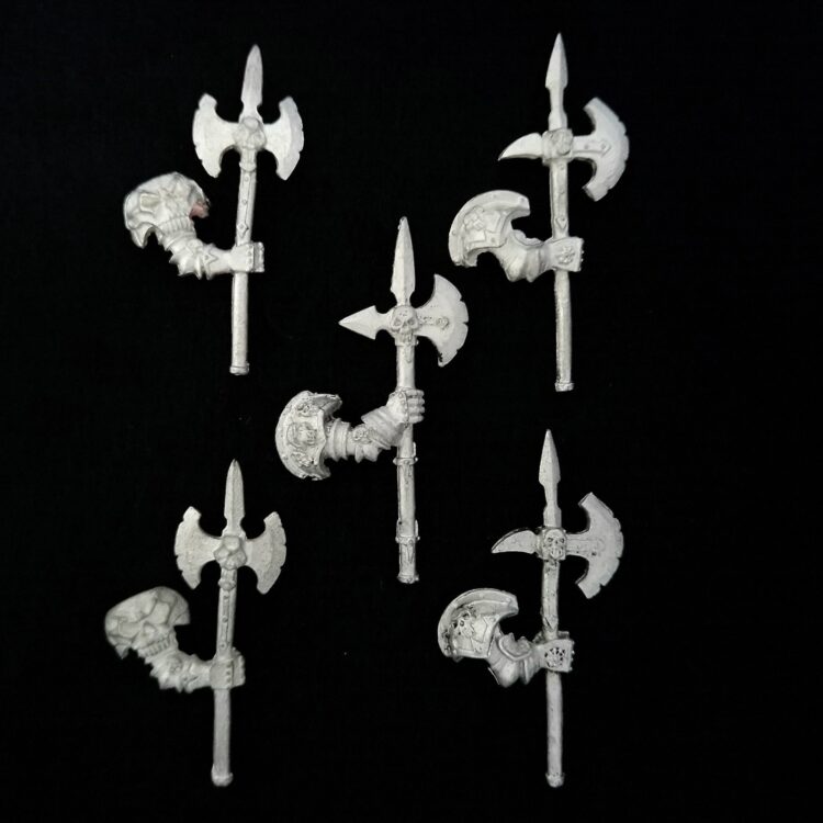 A photo of Warhammer Chaos Warriors Regiment Halberds Bits