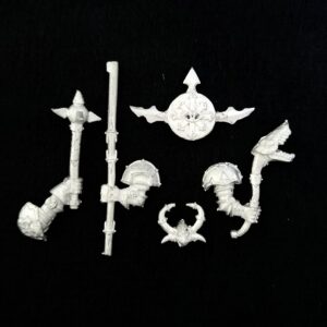 A photo of Warhammer Warriors of Chaos Regiment Halberds Command Bits