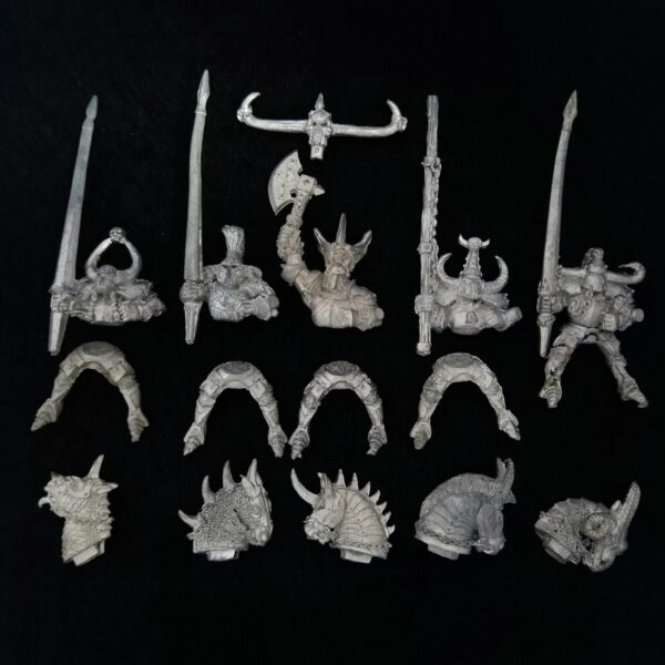 A photo of Warriors of Chaos Knights Warhammer miniatures