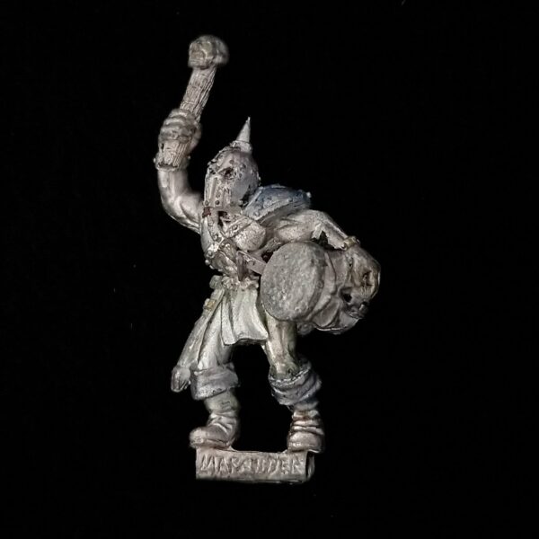 A photo of a Warriors of Chaos Marauder Musician Warhammer miniature