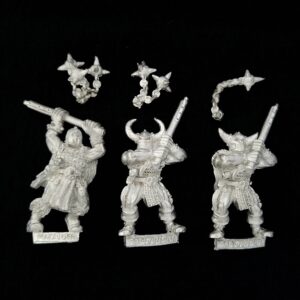 A photo of Warriors of Chaos Marauders with Flails Warhammer miniatures