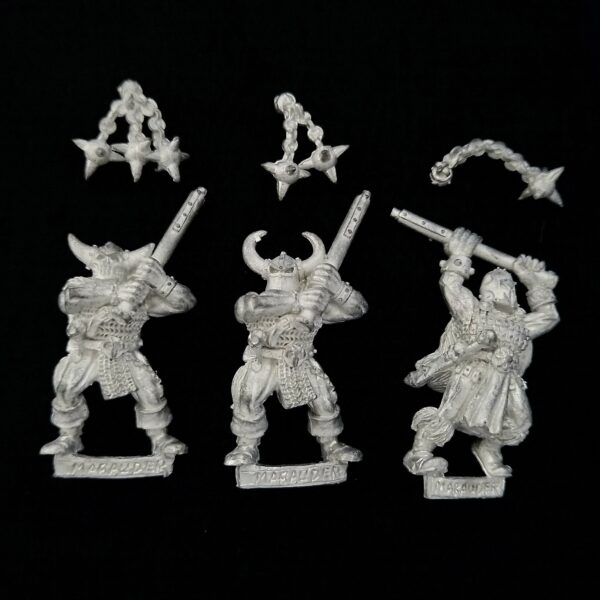 A photo of Chaos Warriors Marauders with Flails Warhammer miniatures