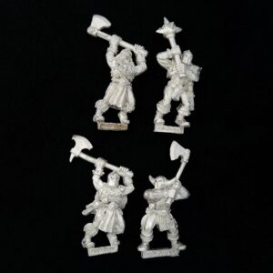 A photo of Warriors of Chaos Marauders with Two-Handed Weapons Warhammer miniatures